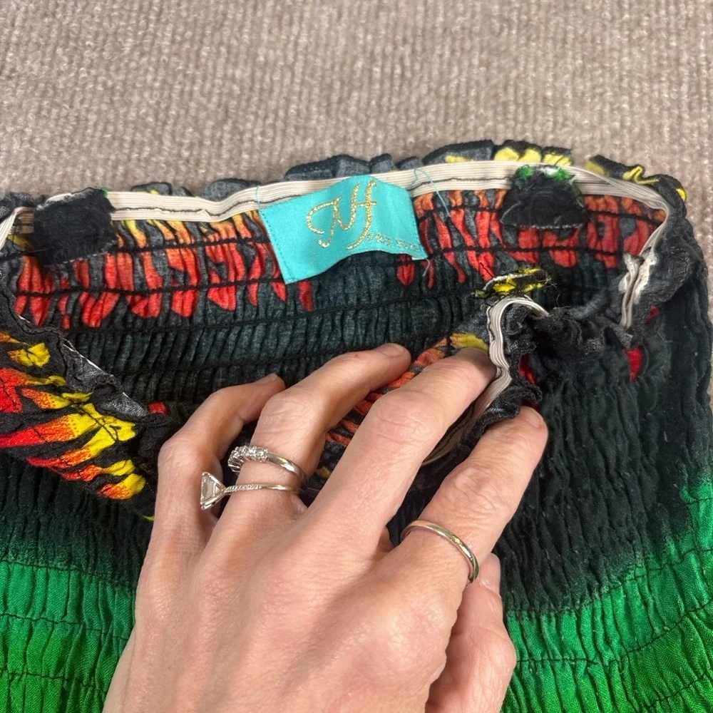 Colorful Rasta-Inspired Women's Skirt 1150